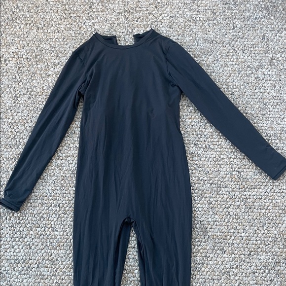 SKIMS Fits Everybody Long Sleeve Catsuit Bodysuit Unitard – Black – Medium - Picture 2 of 7